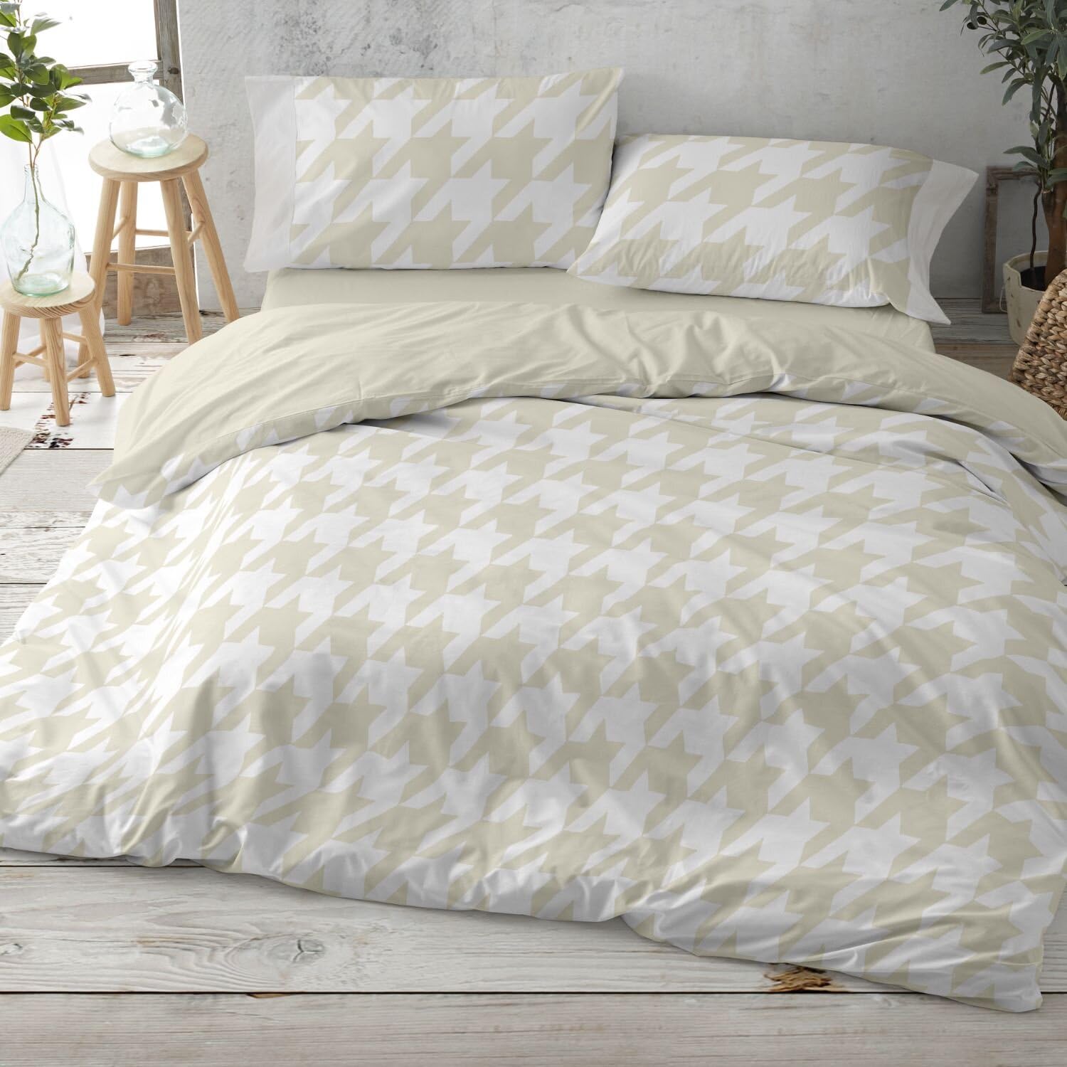 Burrito Blanco | Cotton duvet covers | Bed 200 cm. (+Available measurements) | Design 631 | Wheat color (200x200 cm.)