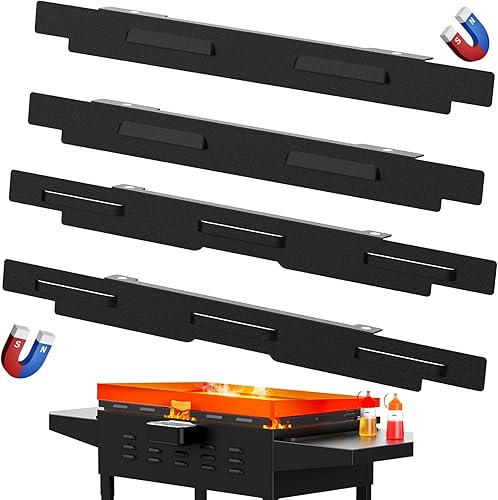 Keten Blackstone - Protector de viento para plancha de 36 pulgadas, protector lateral 2 en 1 para uso al revés y hacia abajo, pantalla magnética de