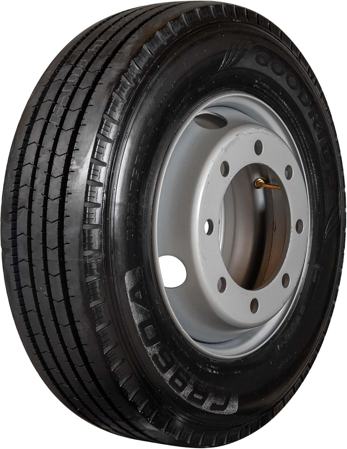 Trailfinder ST235/75R17.5 Radial Trailer Tire and Wheel Assembly - Load Range J - 8 Lug 8x275 Bolt Pattern - Mounted - For Heavy Duty Gooseneck, Flatbed and Equipment Trailers