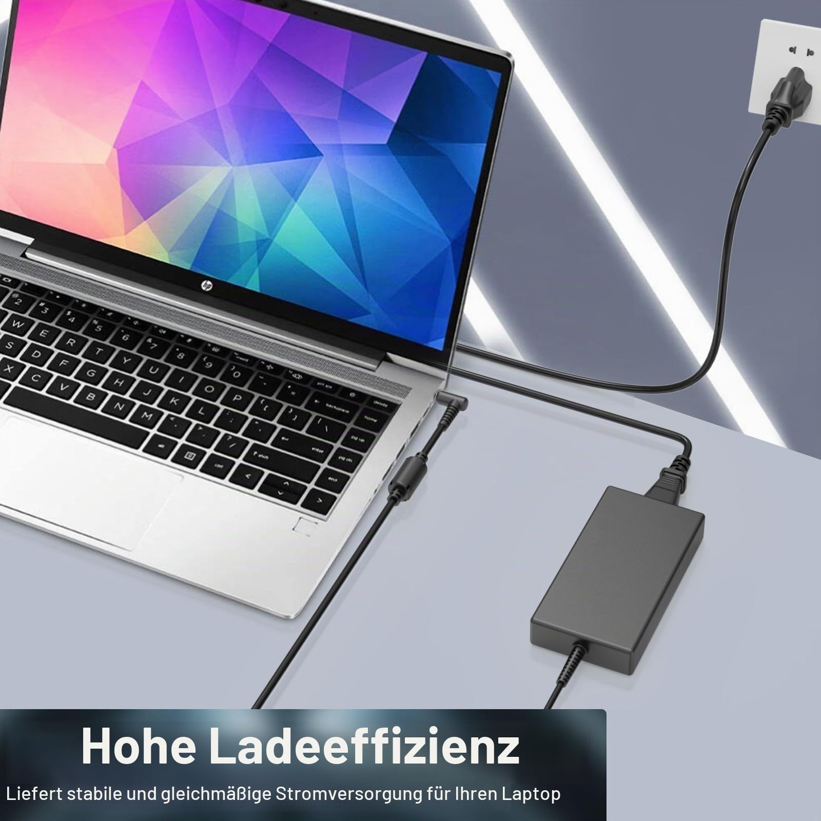 120W 19.5V 6.15A AC Charger für HP USB-C Dock G5 5TW10UT 5TW10AA USB-C/A Universal Dock G2 5TW13AA Envy 15 17 Series Omen 15-5000 5100 5200 710415-001 L4188 56-000. 1 x Netzadapterkabel