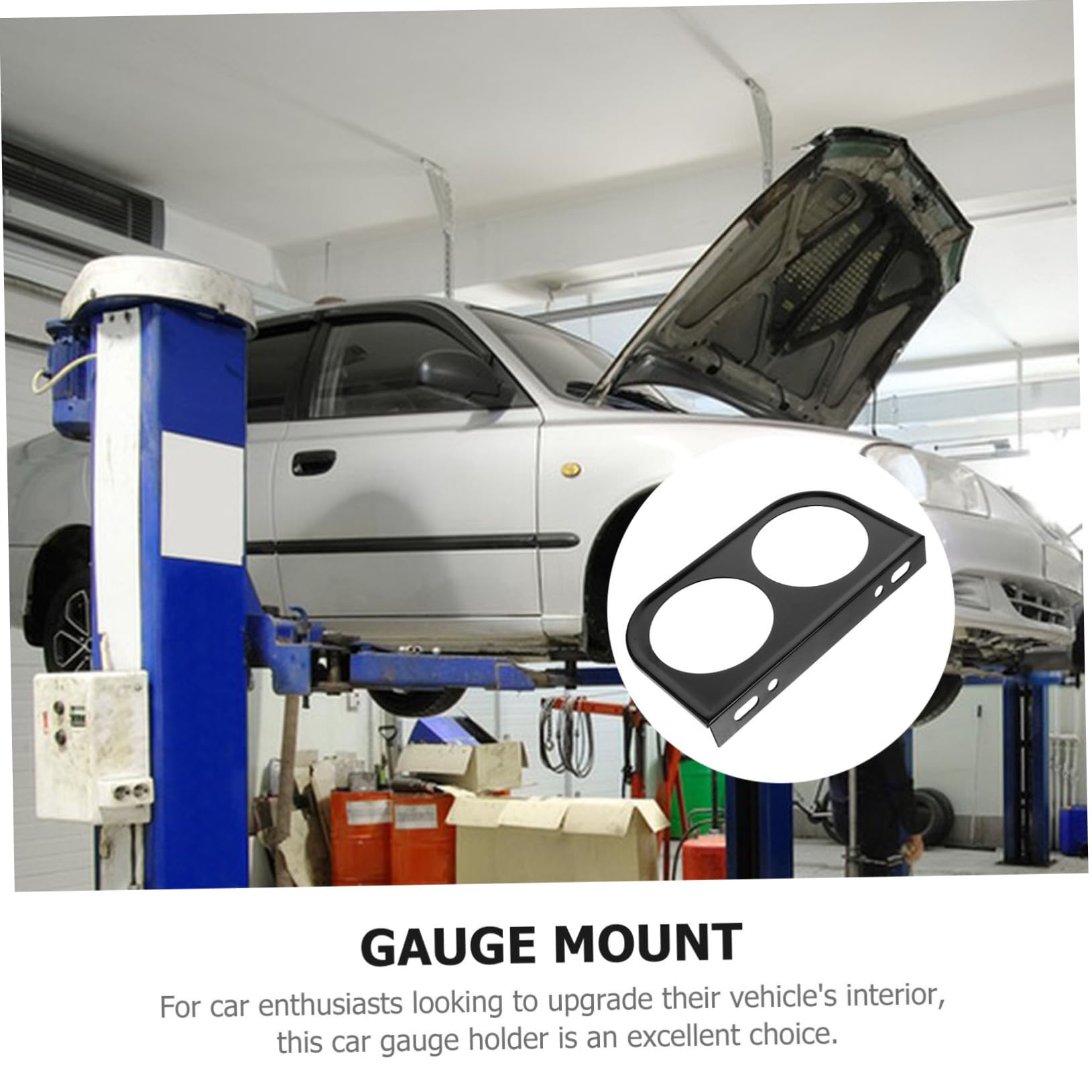 HAPINARY Car Dashboard Gauge Holder Dual Instrument Panel Mount Bracket for Voltage and Speedometer Gauges Lightweight and Elegant Design