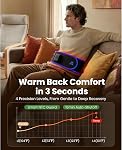 BOB AND BRAD ThermoRed Massager de ceinture de chauffage pour le bas dos support, sans fil Wearable près de la chaleur infrarouge & Enveloppe arrière lombaire rouge avec vibration réglable, cadeau pour la famille