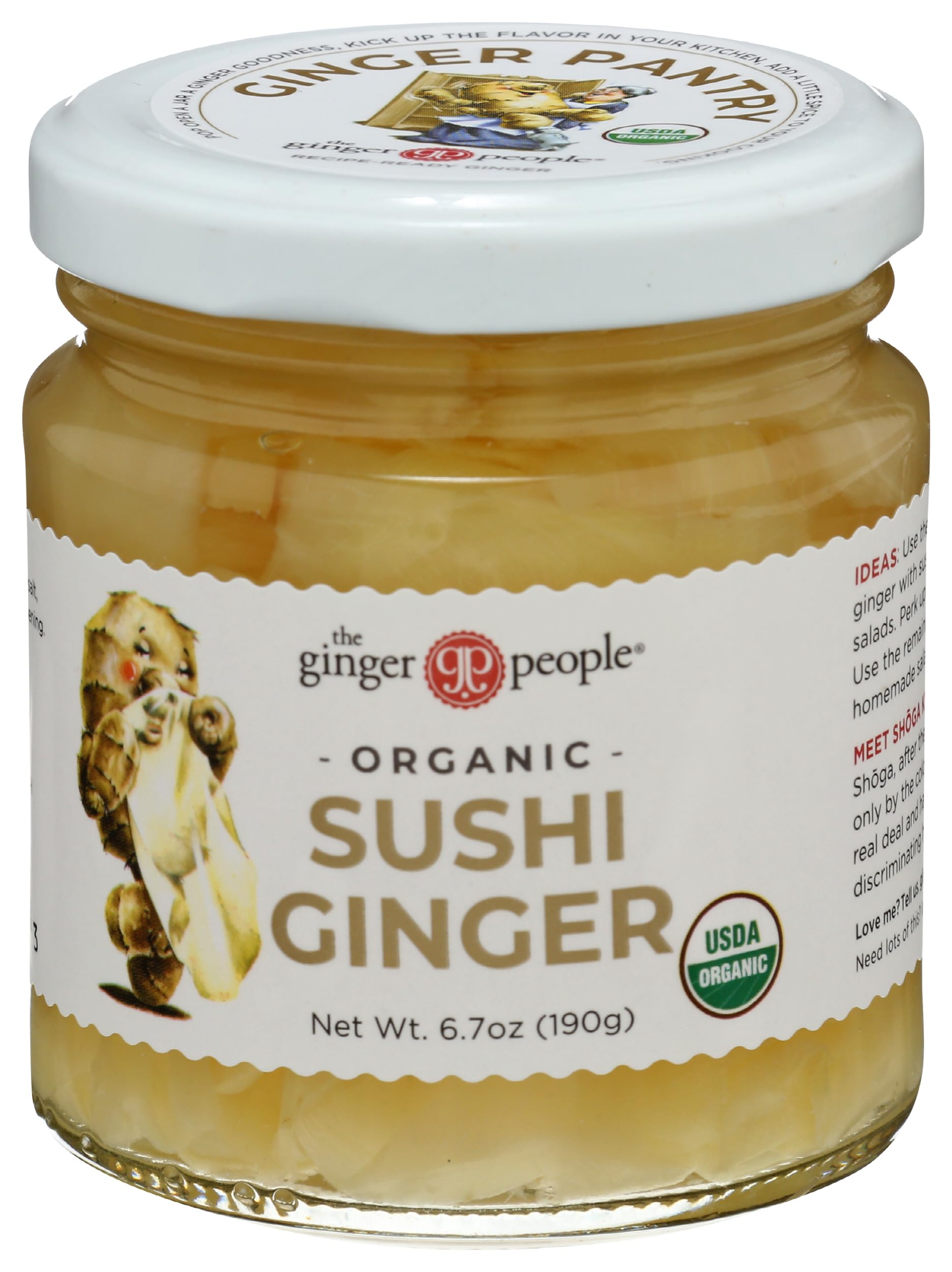 The Ginger People, Ginger Pickled Sushi Organic, 6.7 Ounce
