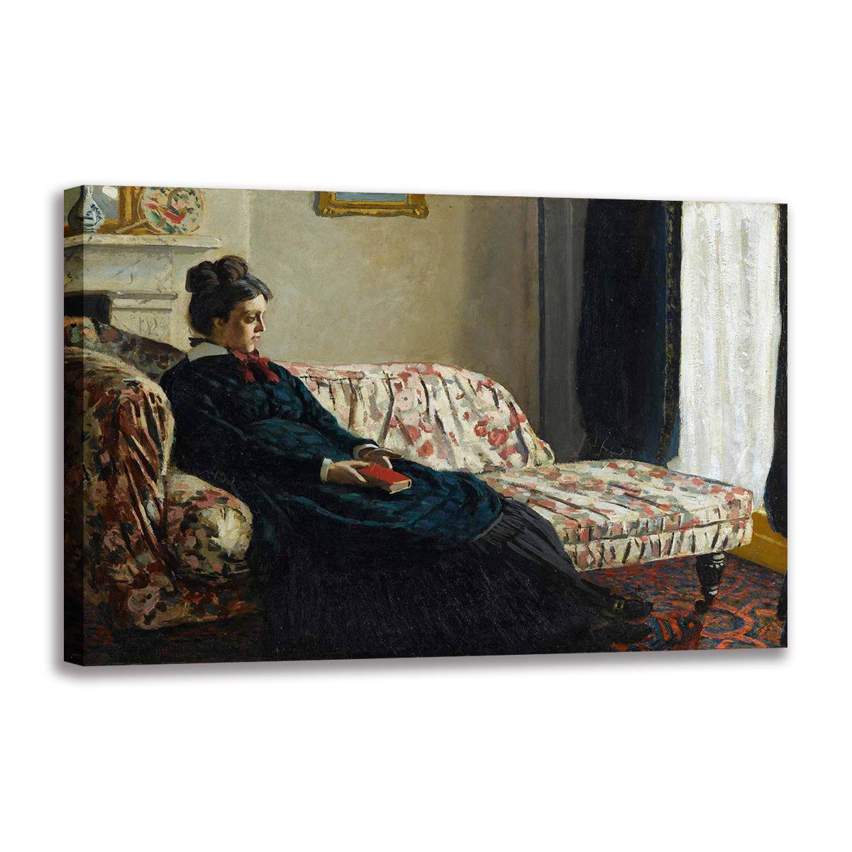Tableau impressionniste paysage de Monet pour décorer un salon élégant et lumineux
