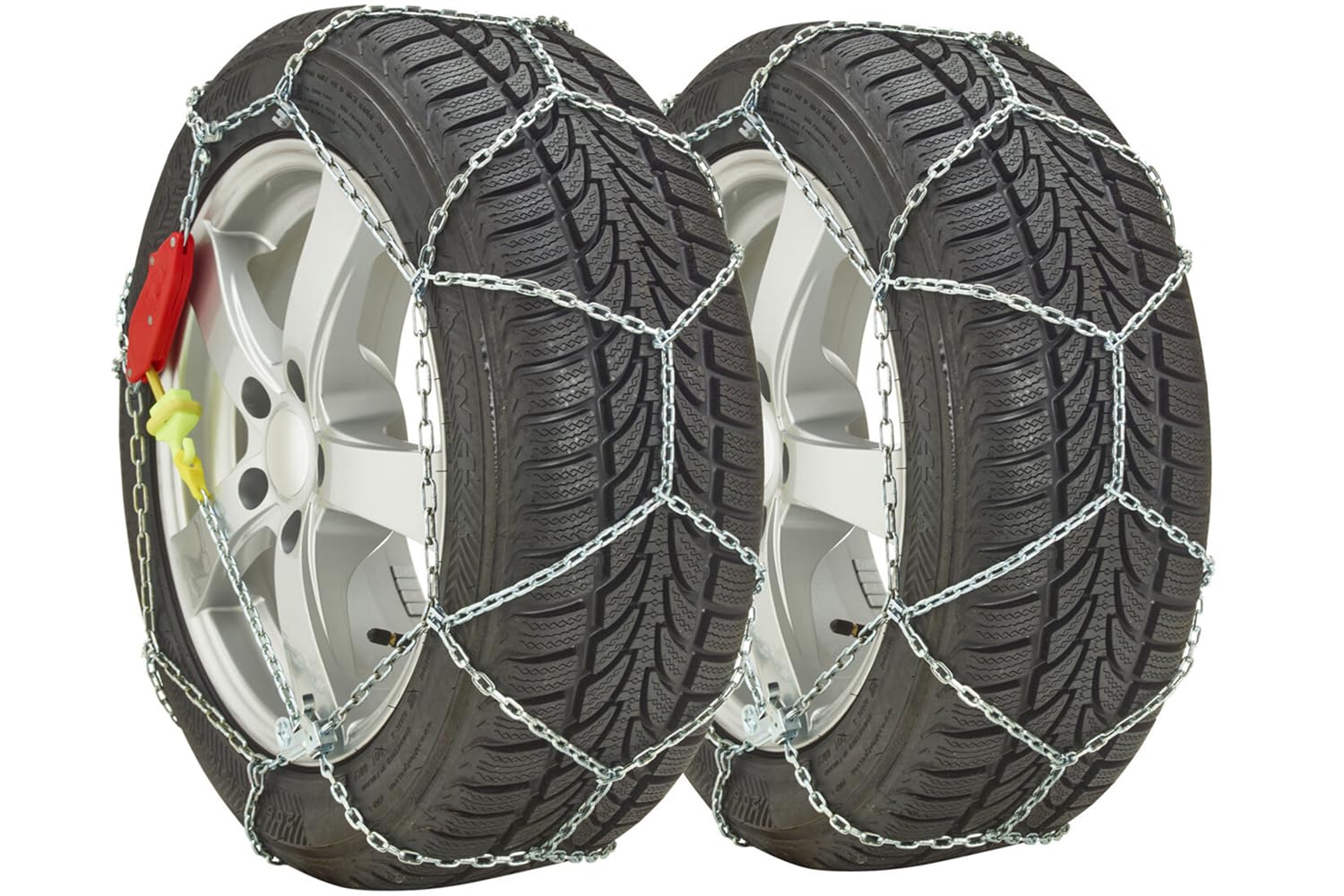 KÖNIG Catene da Neve Zip Ultra 9 gr. 70 per Auto, Maglie da 9 mm Autotensionanti per Pneumatici 195/70/13, Trazione su Ghiaccio e Neve con Omologazione ÖNORM V5117