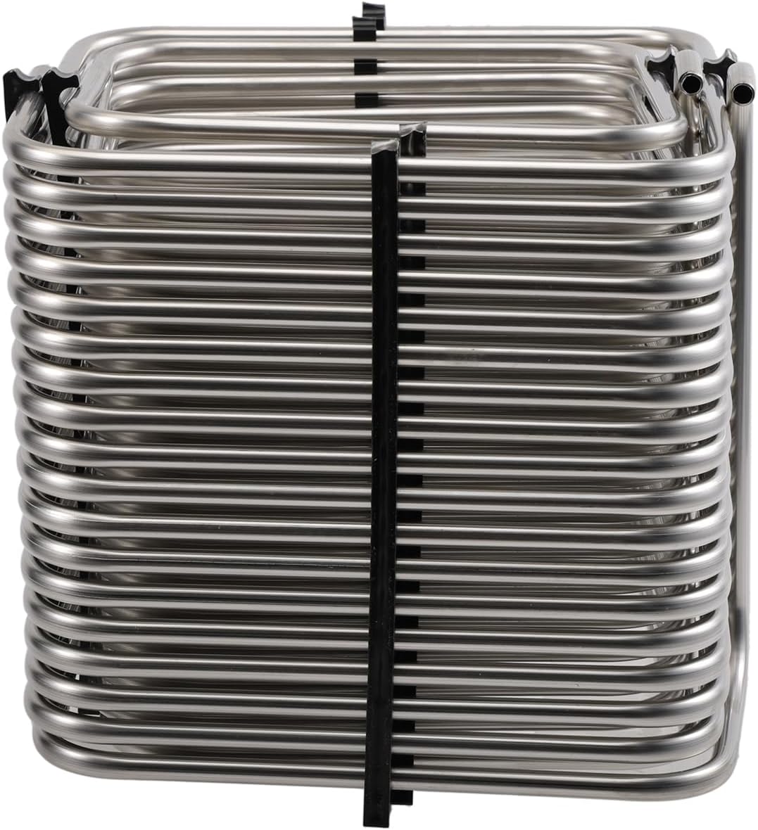 Stainless Steel Square Jockey Box Coil 90ft(28meter) 2-way 5/16"(8mm) OD Tubing High Efficiency Draft Beer Box DIY Kegerator(NO Connections)