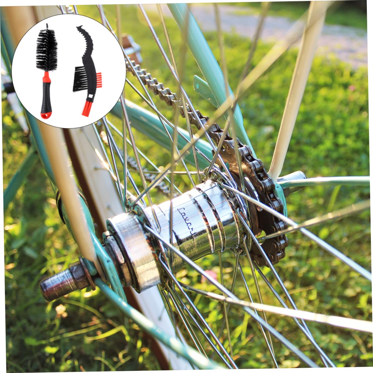 BESPORTBLE 2pcs Bike Chain Cleaning Tool Scrubber Brush for All Types for Mountain and Folding Chain Cleaner for Effortless Maintenance