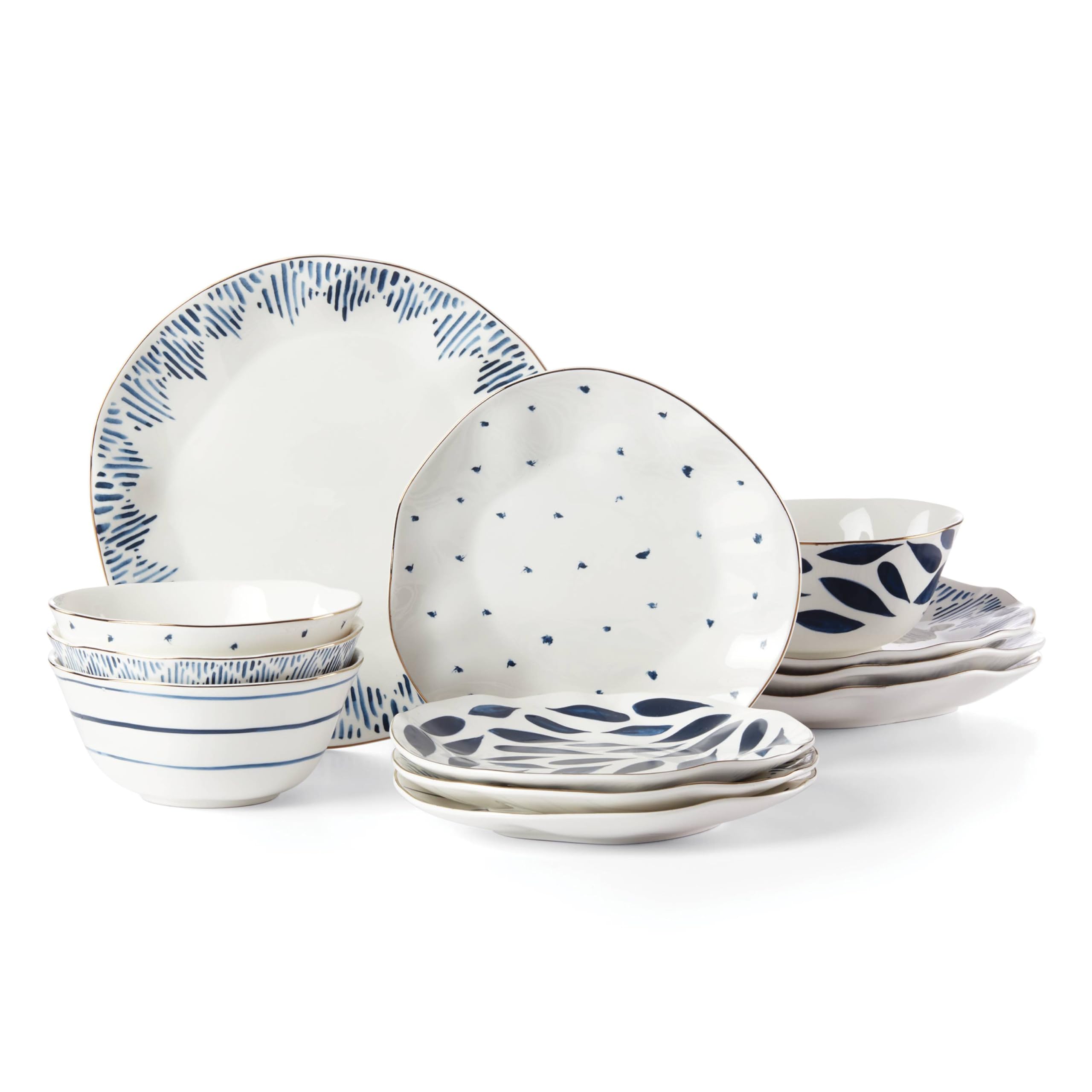 Lenox Blue Bay 12-Piece Dinnerware Set