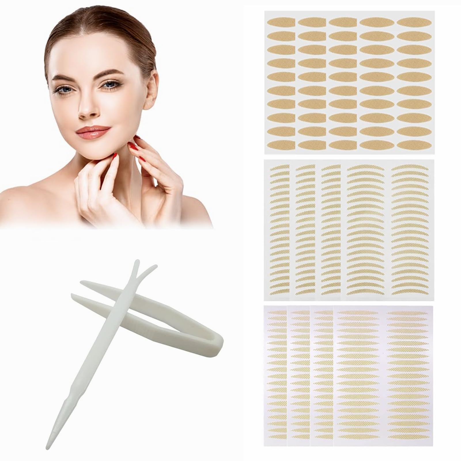 Cintas para Párpados,Cinta de Párpados,Pegatinas de Párpados Dobles,Cinta para Párpados Caidos,Pegatinas de Doble Párpado,Eyelid Tape,Double Eyelid Stickers,Párpados de Instante Levantar (360 Piezas)