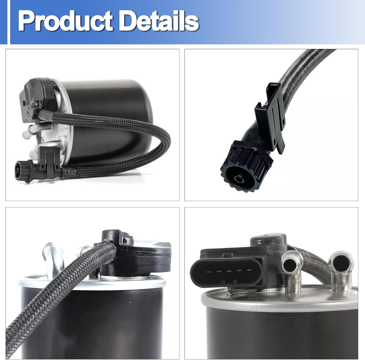 Fuel Filter Diesel Filter 6510902952 For Mercedes W204 X204 V212 Sprinter 2500 3500 Replaces# 6510902952 6510901552 WK82018 WK 820/18, 1 Pack