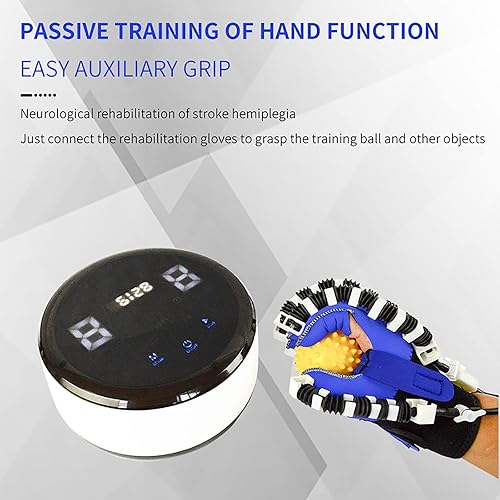 Miniatura 2 de Guantes de robot de rehabilitación, férula de mano funcional, ejercitador de dedos para ortesis, USB cargable, 3 modos de entrenamiento, para