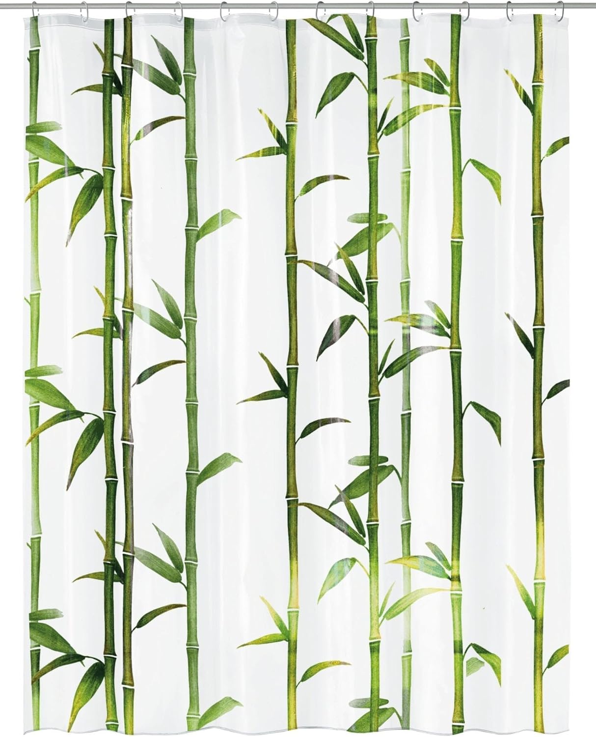 Kleine Wolke Bamboo PVC Free 100% Peva Shower Curtain 70.9x78.7in [180x200cm] - Spring Green