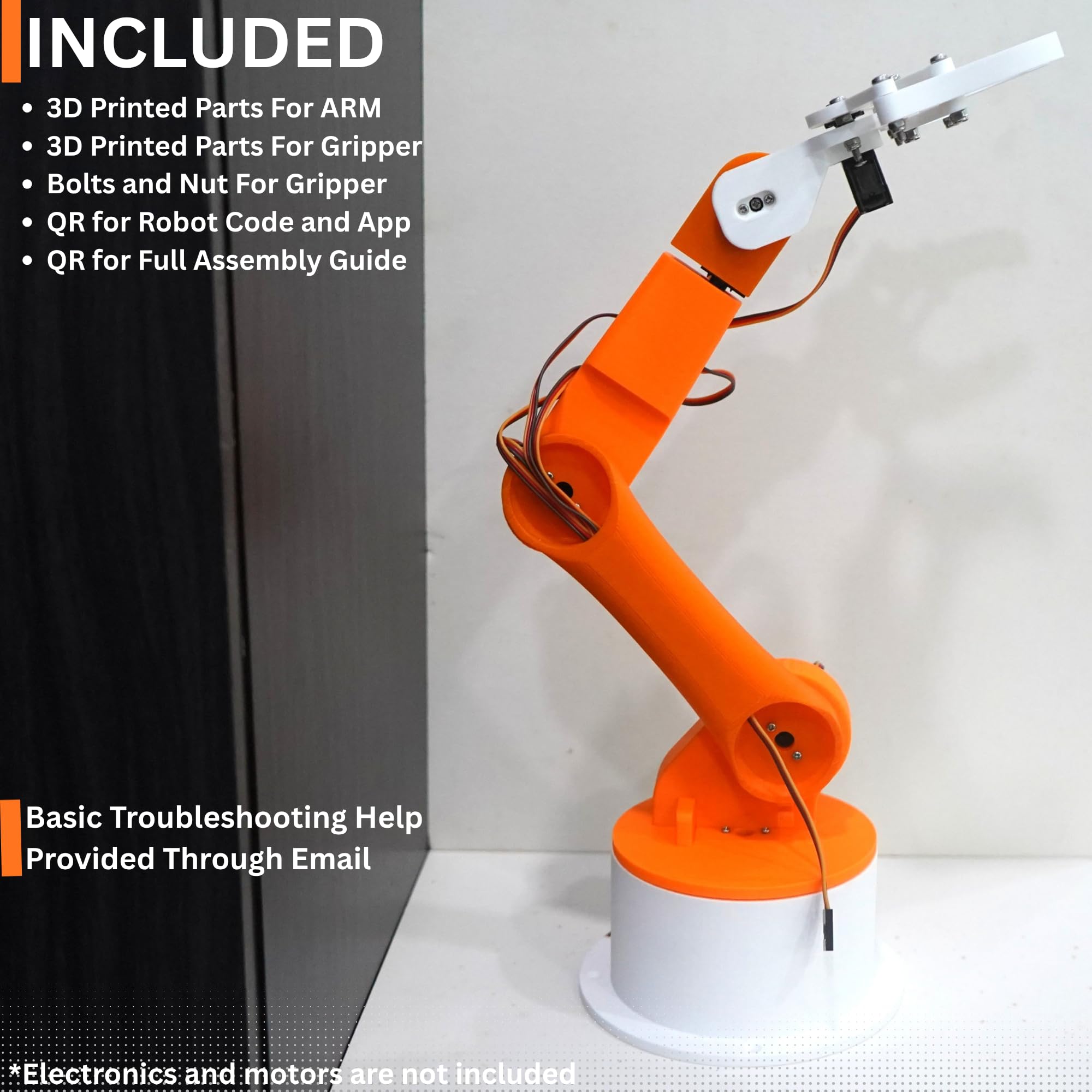 Bench Robotics STEM Robot Arm - DIY Kit -8