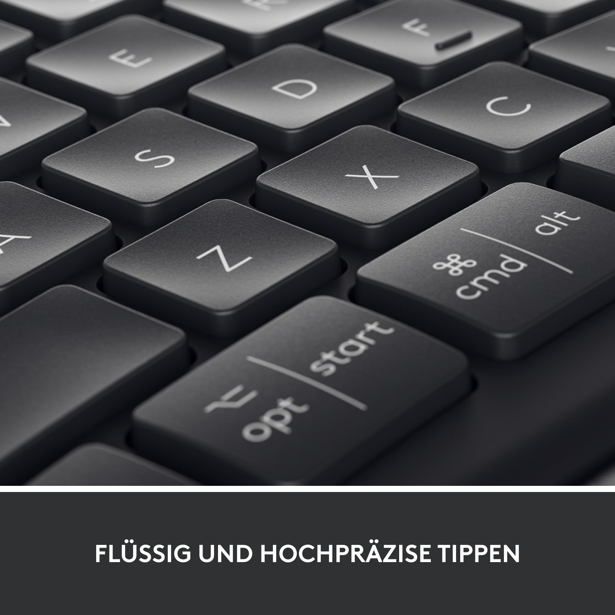 Logitech ERGO K860 kabellose ergonomische Tastatur – geteilte Tastatur, Handballenauflage, natürliches Tippen, schmutzabweisendes Material, Bluetooth und USB-Verbindung, für Windows/Mac - Graphit
