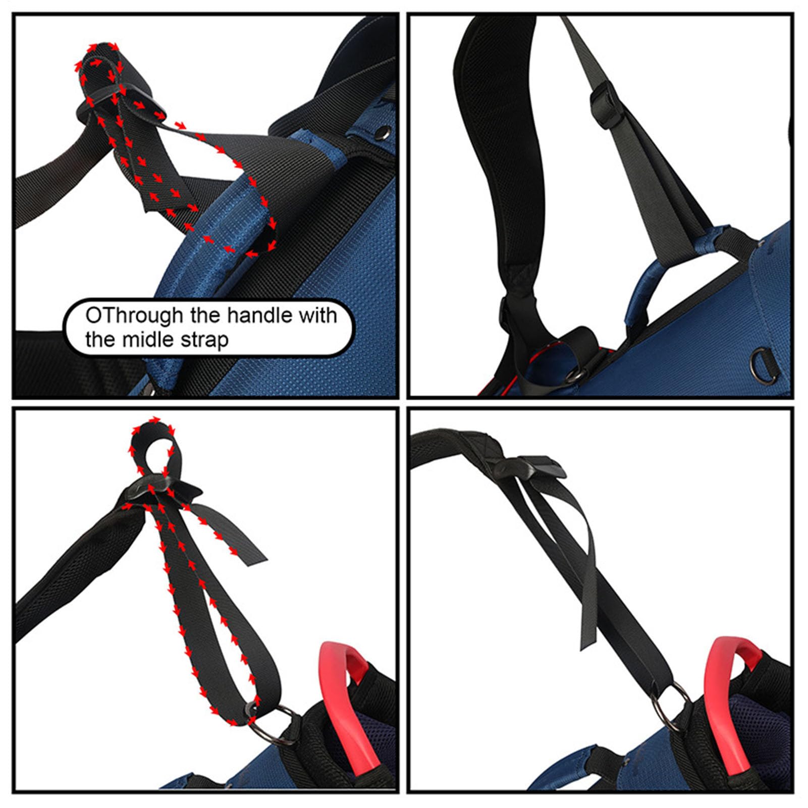 Correas para Bolsa de Golf, Correa de Hombro de Nailon Doble, Ajustable, Impermeable, Acolchada, Correas de Hombro de Repuesto, Bolsa de Golf, Correa de Hombro de Repuesto