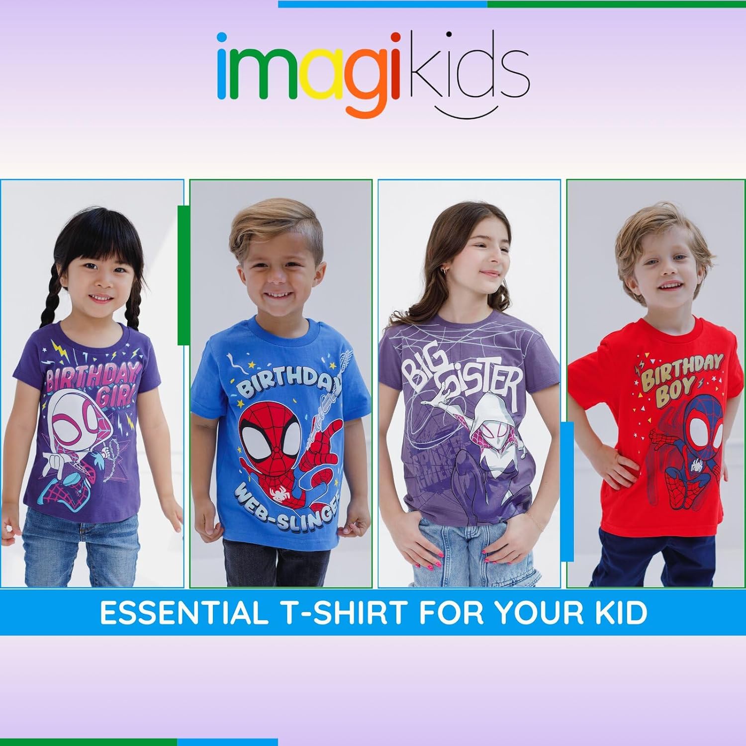 Marvel Short Sleeve T-Shirt Toddler to Big Kid