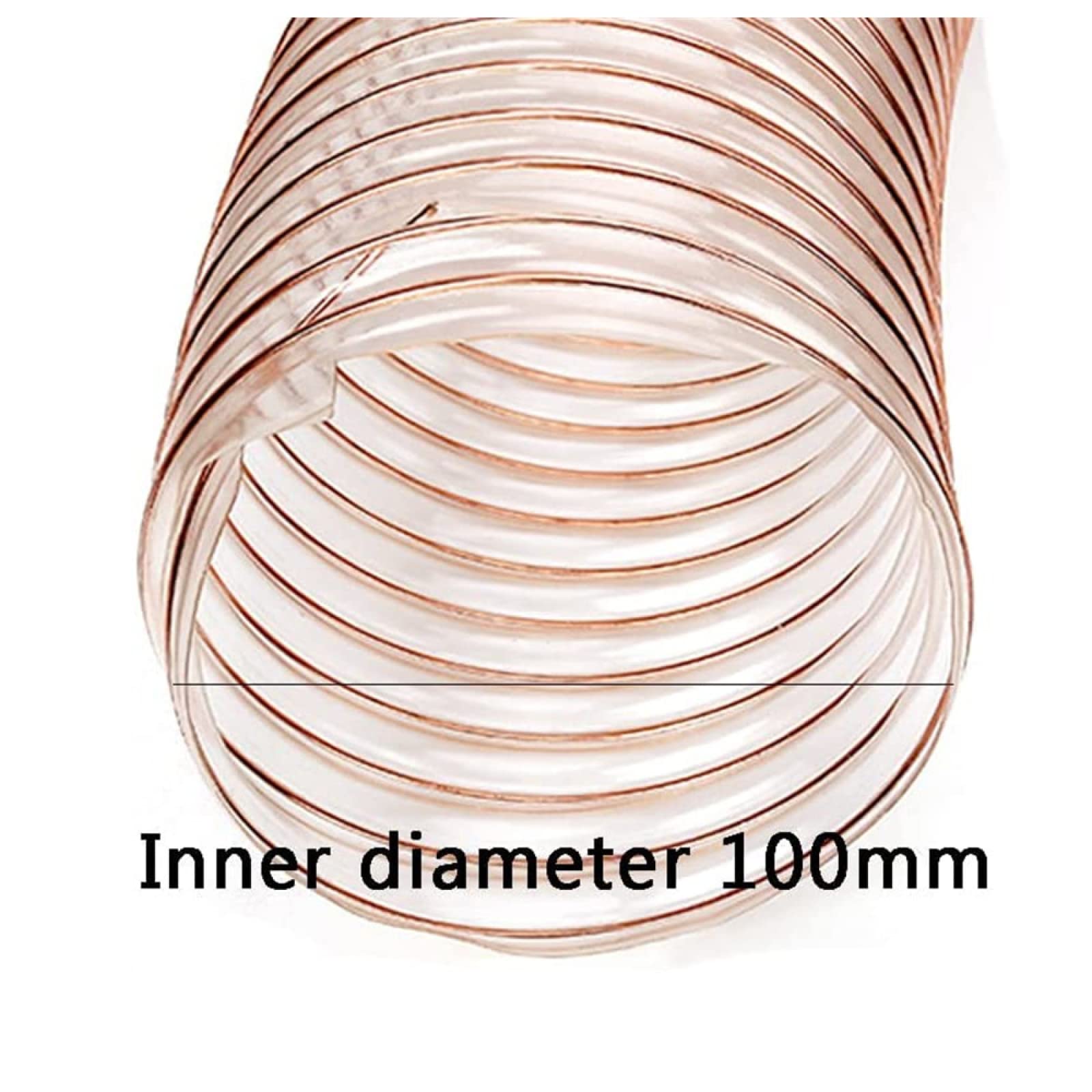 Tuyau En Spirale Flexible En Polyuréthane De 25 Mm De Diamètre Pour Poussière, Fumée, Vapeur Et Déchets De Bois Épaisseur 1,2 Mm, 60 Mm X 1,2 Mm