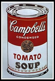 ZZMQ DIY 5D Campbell S Soup Can by Andy Warho Diamond Painting by Numbers Kits for Adults,Crystal Rhinestone Diamond Embroidery Full Drill Cross Stitch Kit Arts Craft for Home Decor(12X16In)