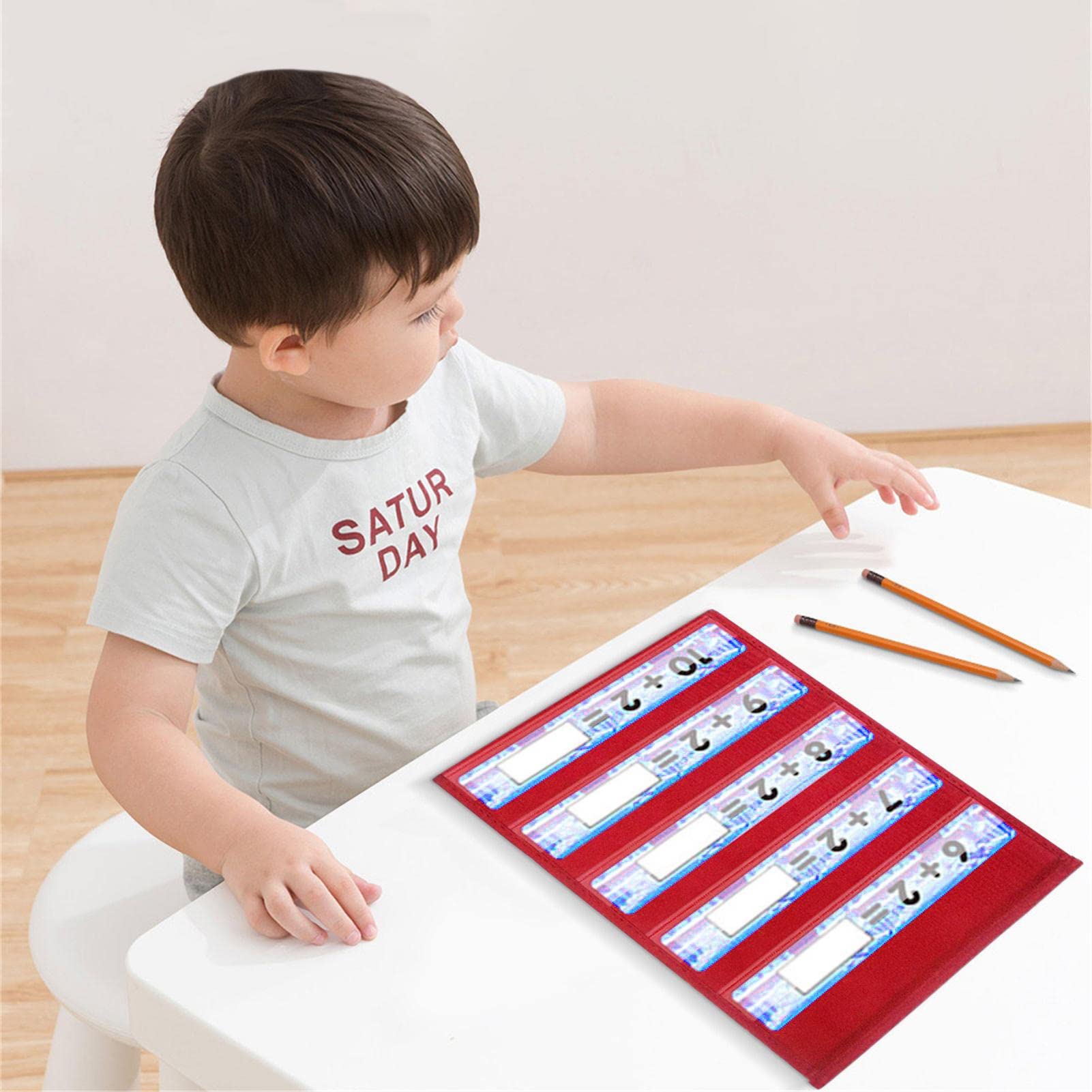 Tableau De Poche Pliable Double Face Pour Enseignement - Tableau Mathématique Transparent Autoportant