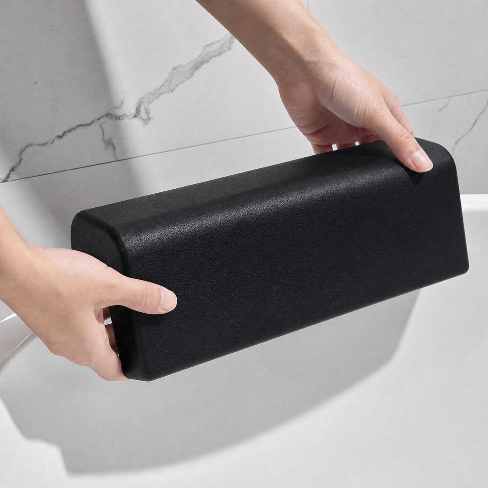 predolo Almohada Ergonómica Baño con Ventosas Ergonómico Almohada Cervical Baño Antislizan para Baños Relajans Prolongados,