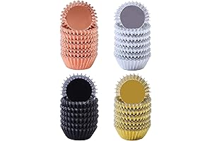 Elcoho 600 Pieces Mini Size Foil Cupcake Liners