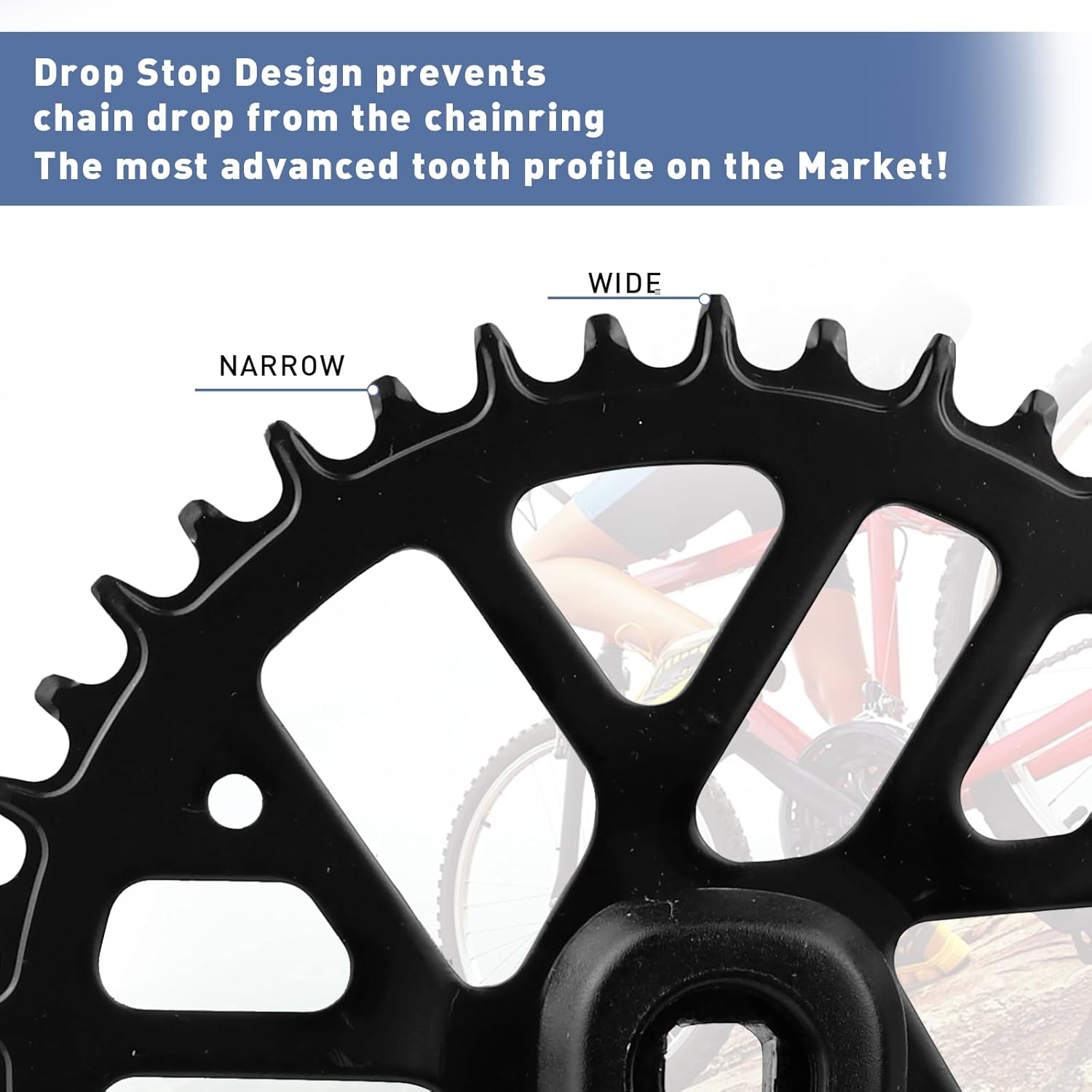 WEEROCK Prowheel Mountain Bike Crankset 1 Piece/Single 32T/ 36T/ 42T Chainring Crank Set with 170mm Arm for Bicycle MTB, Compatible with 6/7/8/9/10 Speeds Freewheel