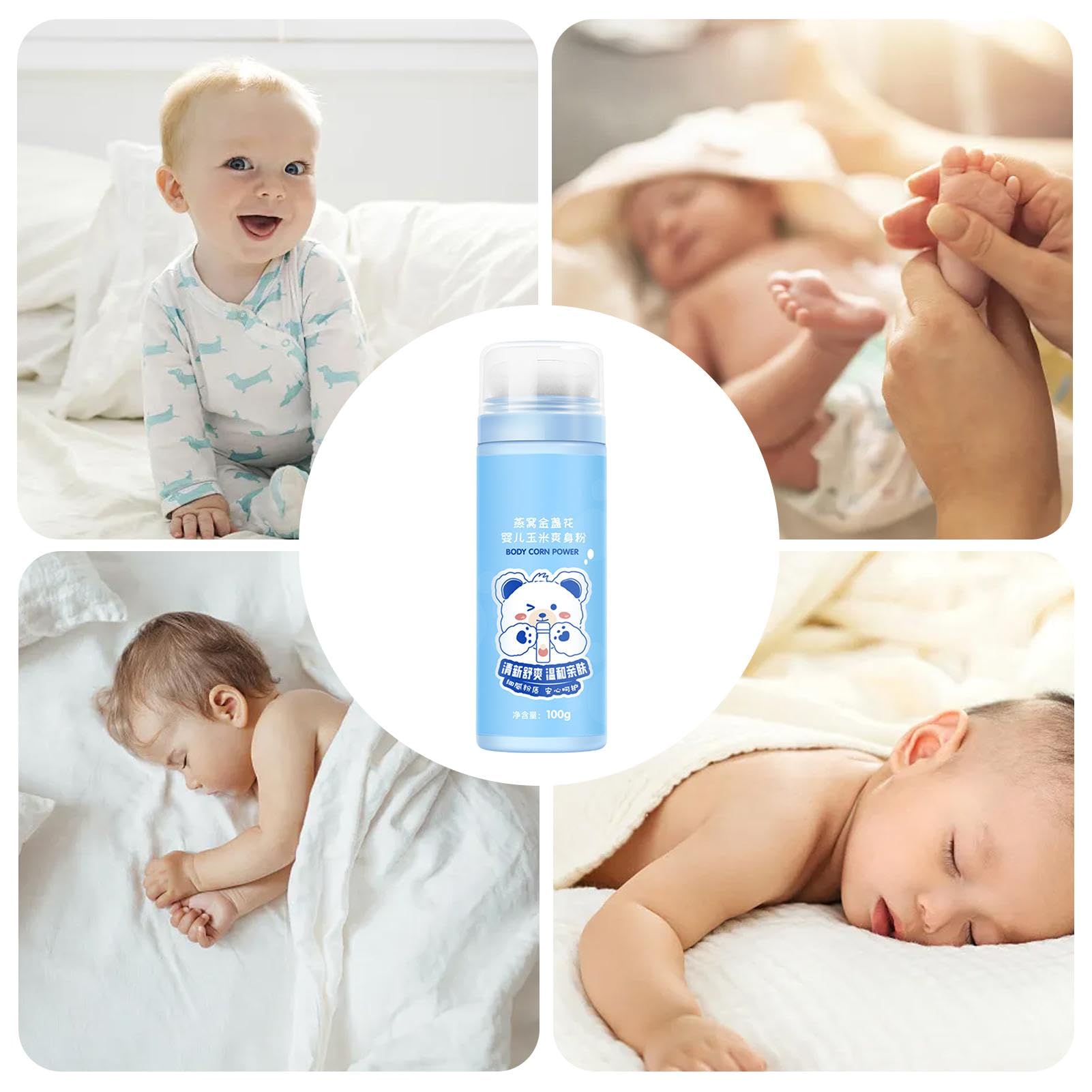 Poudre de talc pour, poudre sans talc pour - Poudre anti-démangeaisons pour | Poudre sans Talc 100g, poudre de dépoussiérage pour apaiser les démangeaisons, poudre corporelle végétale