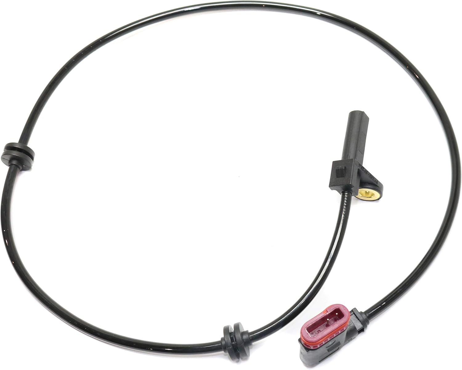 Garage-Pro ABS Speed Sensor Rear, Driver or Passenger Side Compatible with 2007-2010 Mercedes Benz CL550, CL600, S550 & S600 2 Male Terminals, Pin Type, Wheel Mounted, 28 in. Harness