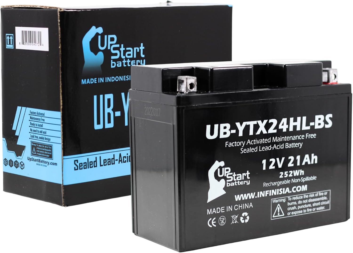 UB-YTX24HL-BS Battery Replacement for 2005 Arctic Cat Panther 570 500 CC Snowmobile – Factory Activated, Maintenance Free, Motorcycle Battery – 12V, 21AH, UpStart Battery Brand UB-YTX24HL-BS Battery Replacement for 2005 Arctic Cat Panther 570 500 CC Snowmobile – Factory Activated, Maintenance Free, Motorcycle Battery – 12V, 21AH, UpStart Battery Brand