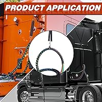 Vista 6 de Cheemuii Kit de Resorte Tensor Doble de 16" con Soporte para Manguera de Remolque, Resorte Tensor Resistente para Kit de Líneas de Aire de Camión