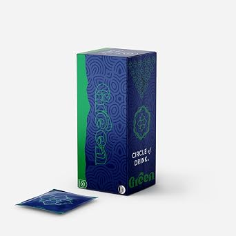 Circle of Drink Organic Yerba Mate Tea Bags - Unsmoked - 100% Organic - Shadow Grown - Clean Natural Energy - 30ct Pack GREEN