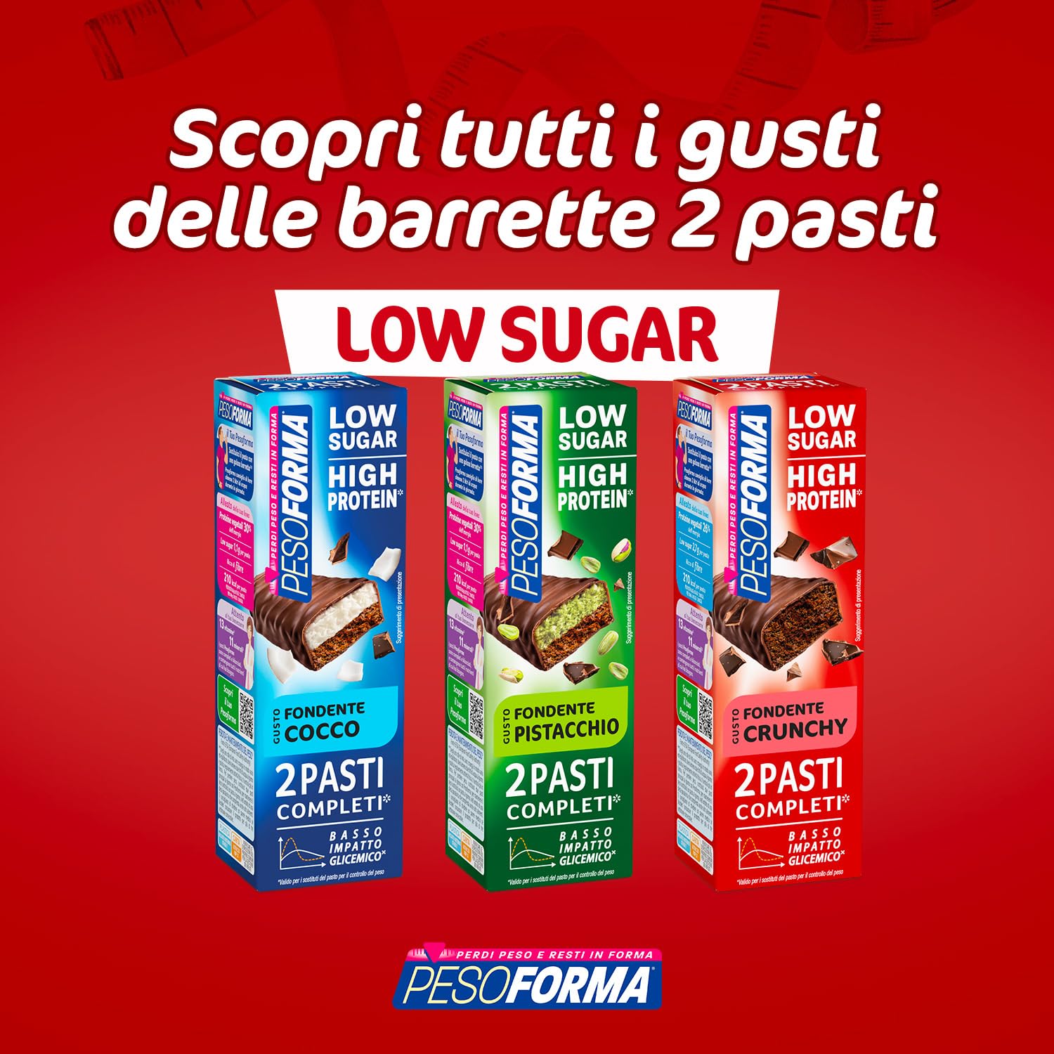 Barrette 2 pasti low sugar fondente