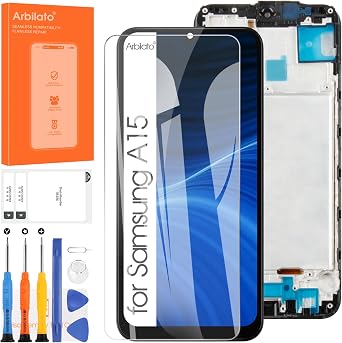 For Samsung Galaxy A15 5G Screen Replacement with Frame,Black