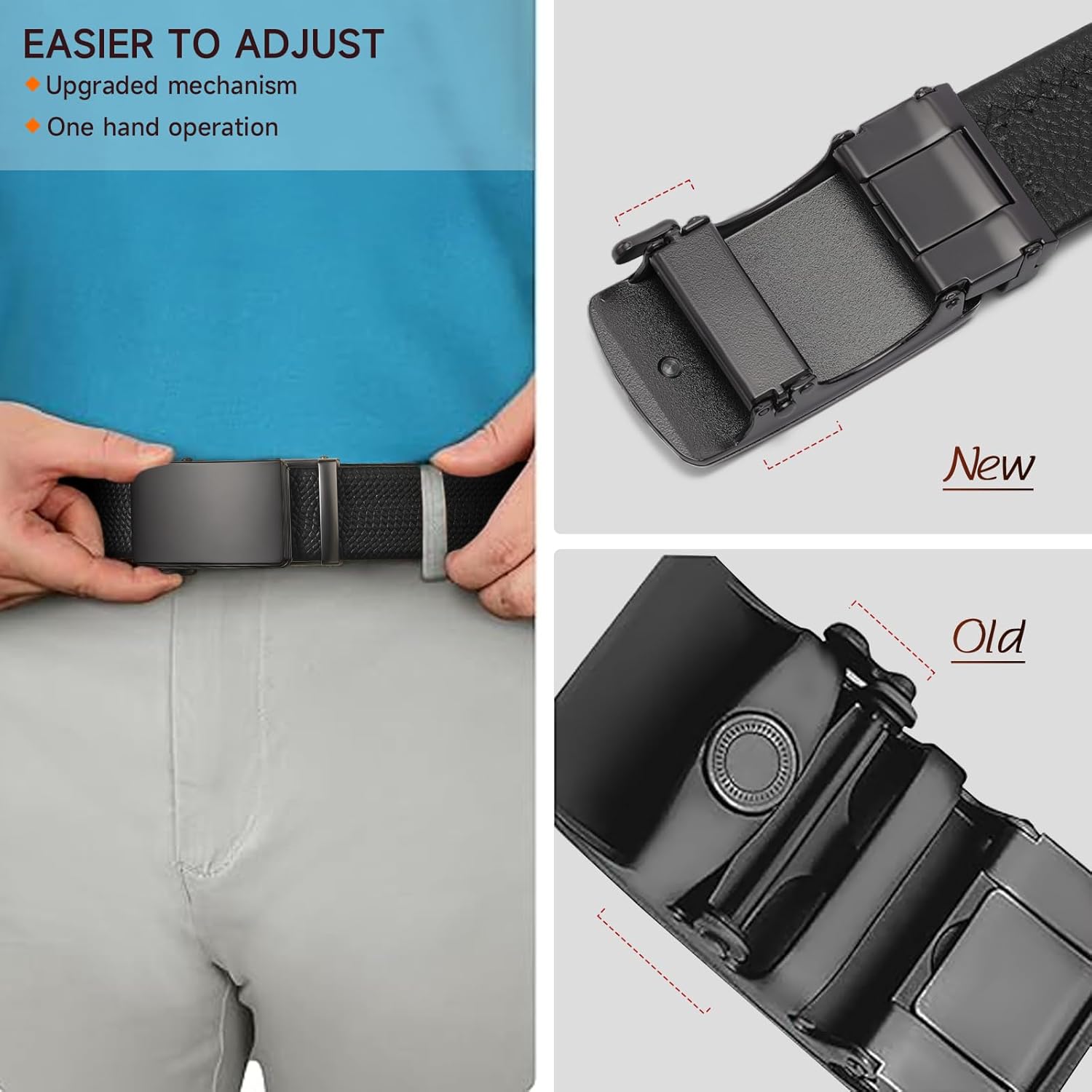 FALAN MULE Mens Ratchet Belt Adjustable Belts for Mens - Image 2