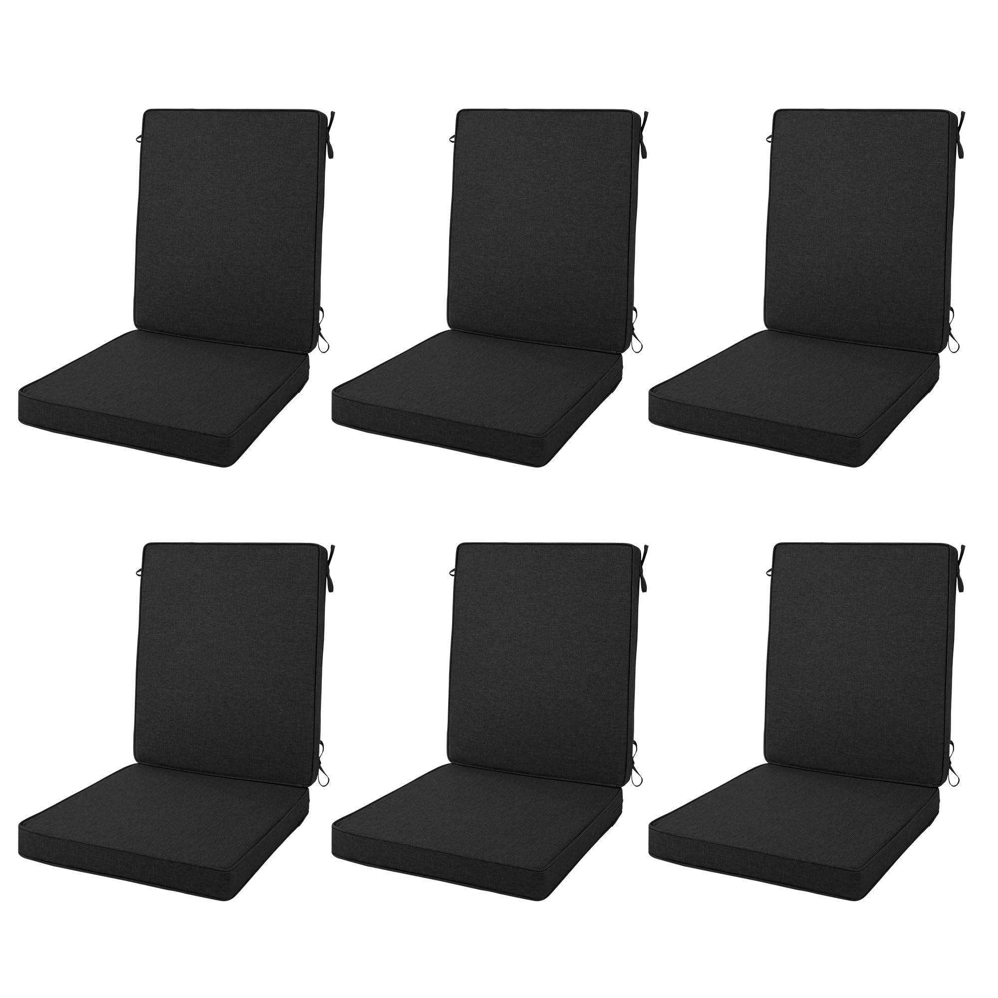Photo 1 of Fitfree Outdoor Chair Cushions 20x20 Inch, Set of 6, white