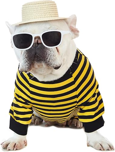 Miniatura 7 de Impoosy 2 piezas de disfraz de Halloween para perro, camisa de vaquero con sombrero para mascota, cachorro divertido de Halloween, vaca de