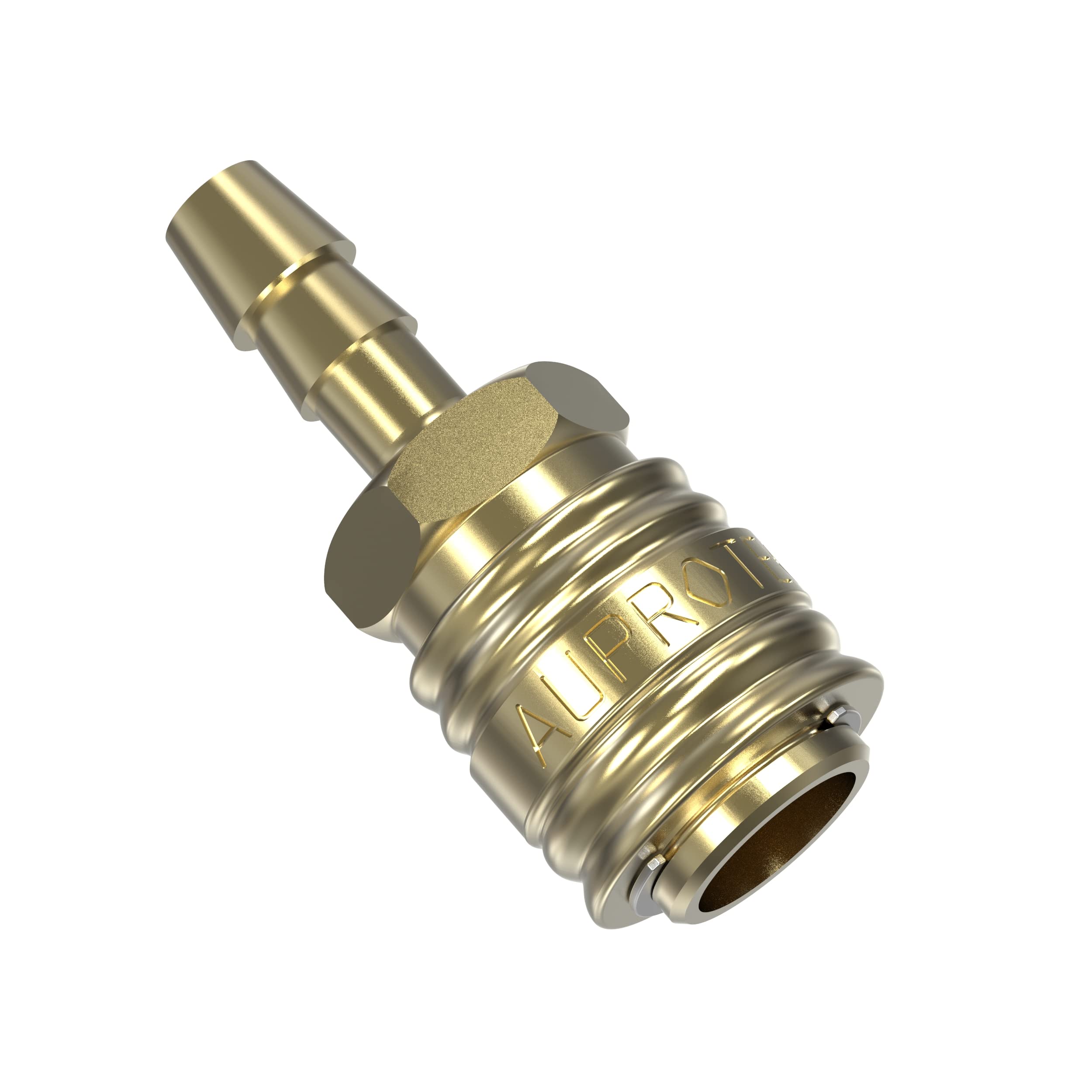 AUPROTEC set de acoplamiento de aire comprimido con acoplamiento de latón, espiga de 8mm y abrazaderas