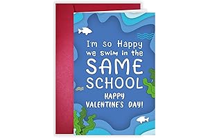 Adorable Schoolhouse Valentines: Express Sweet Love with Our Fish-Themed Valentine's Cards