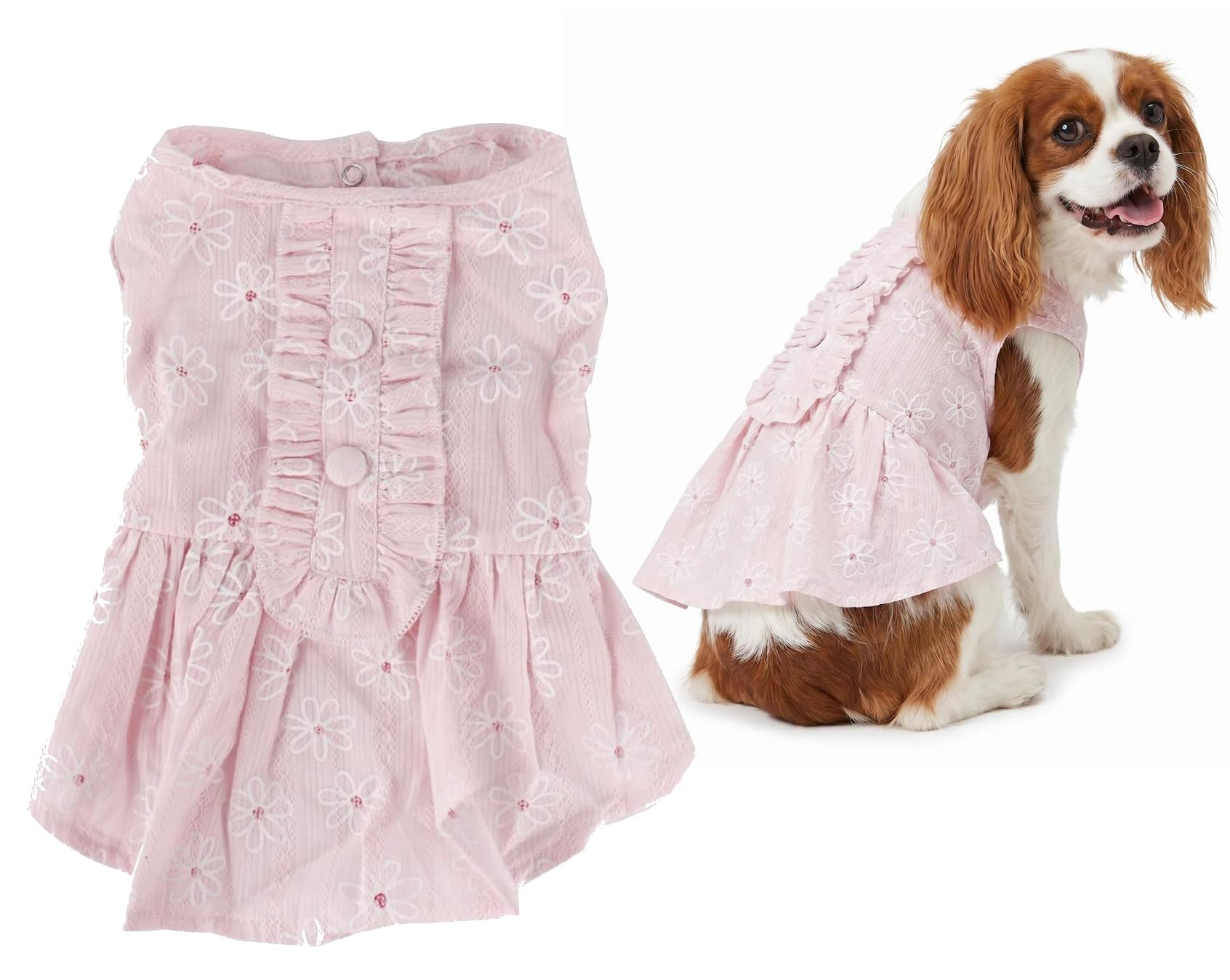 Robe tutu d'été pour chien rose pour sublimer votre princesse à quatre pattes