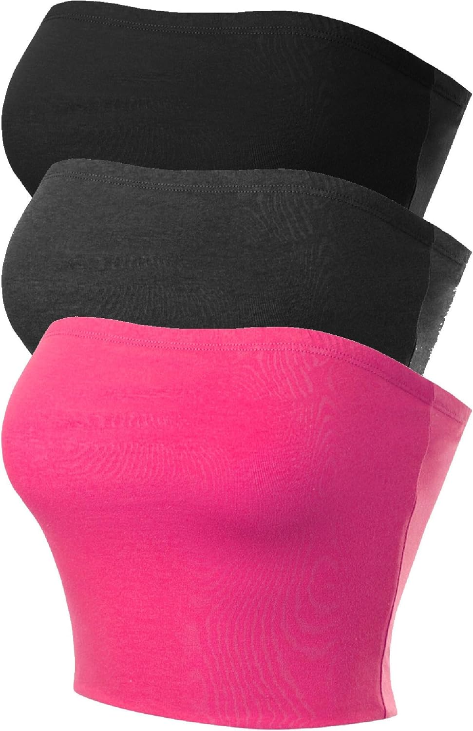 MixMatchy Women's Strapless Tube Tops Basic Bandeau Crop Sleeveless Backless Casual Sexy Going Out Tops Summer 2025