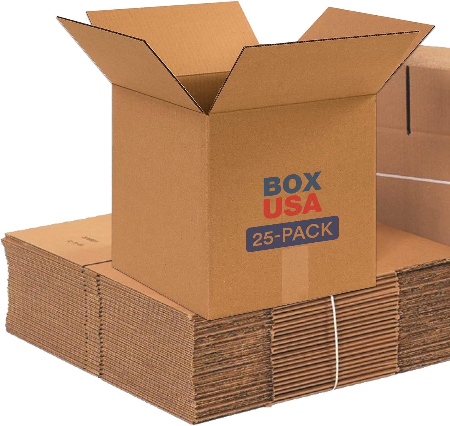 Box USA Shipping Boxes Small 12"L x 12"W x 12"H, 25-Pack | Corrugated Cardboard Box for Packing, Moving and Storage 12x12x12" (25-Pack)
