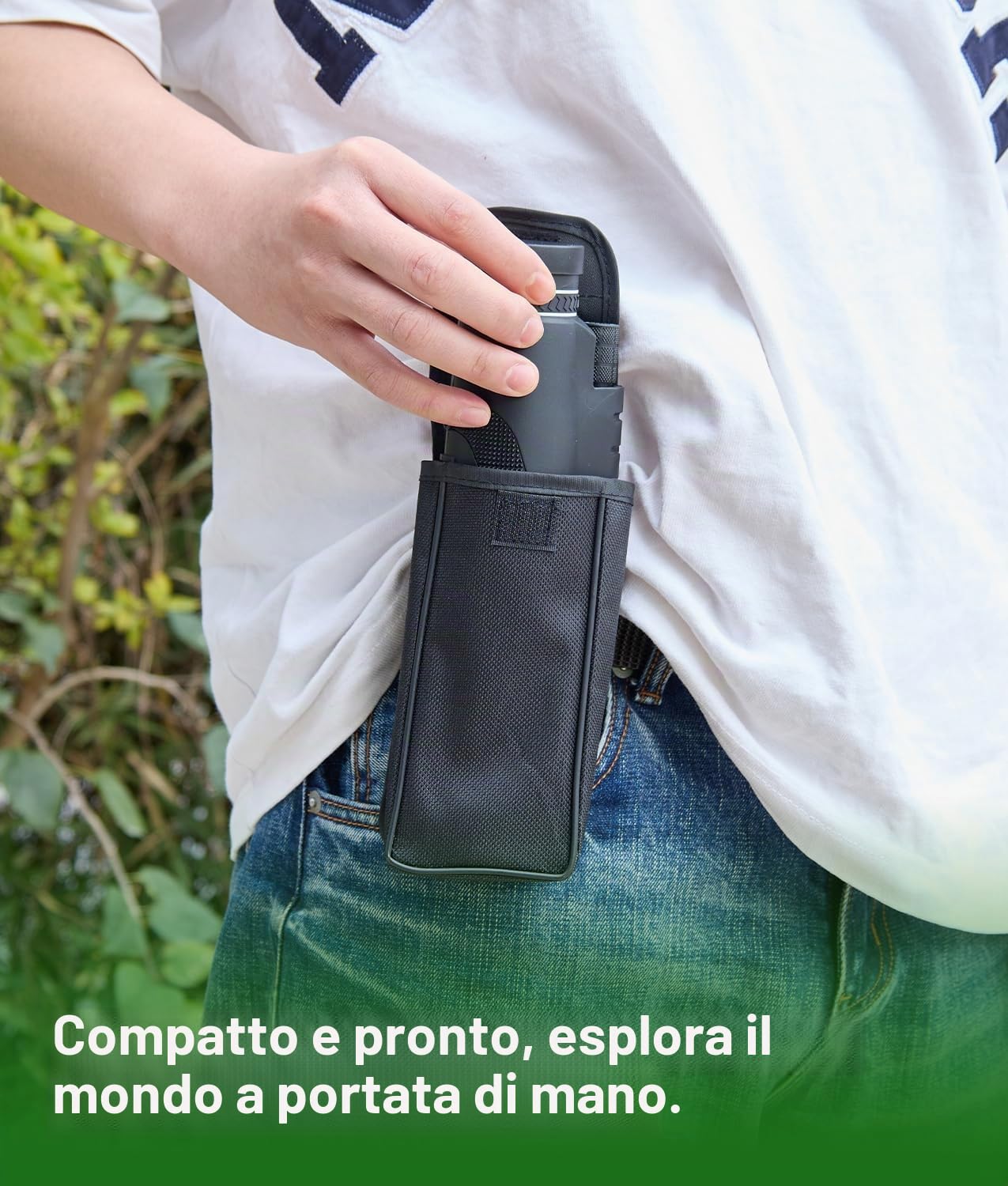 PAHTTO Monoculare 80x100 Zoom, telescopio monoculare con supporto per smartphone e treppiede estensibile, telescopio monoculare impermeabile per birdwatching, caccia, viaggi e concerti sportivi