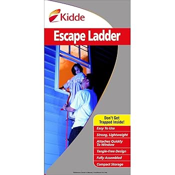 次世代 避難 はしご (２階用) kidde 災害グッズ Amazon.co.jp: Kidde 災害避難はしご 2階用(3.9m) コンパクト