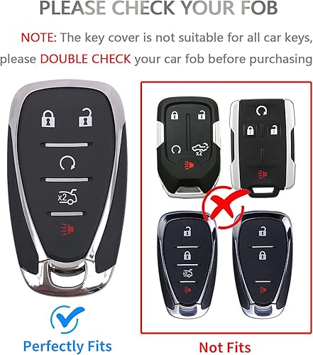 Miniatura 2 de OFFCURVE Funda para llavero de automóvil Chevrolet de TPU suave, carcasa completa para llave de automóvil, accesorios de automóvil, protector de