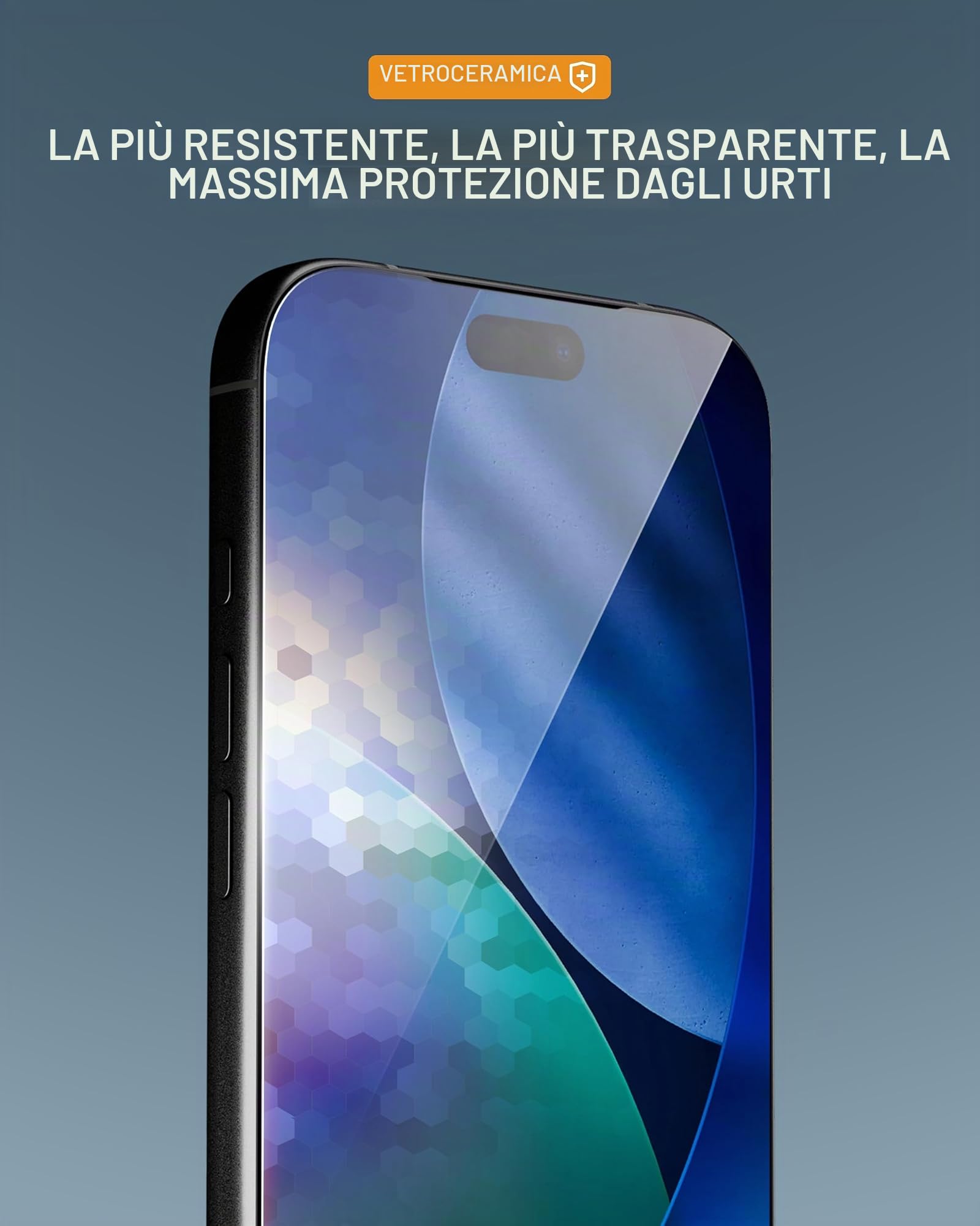 Mous Pellicola Protettiva in Ceramica compatibile con iPhone 17, Vetro Temperato Infrangibile