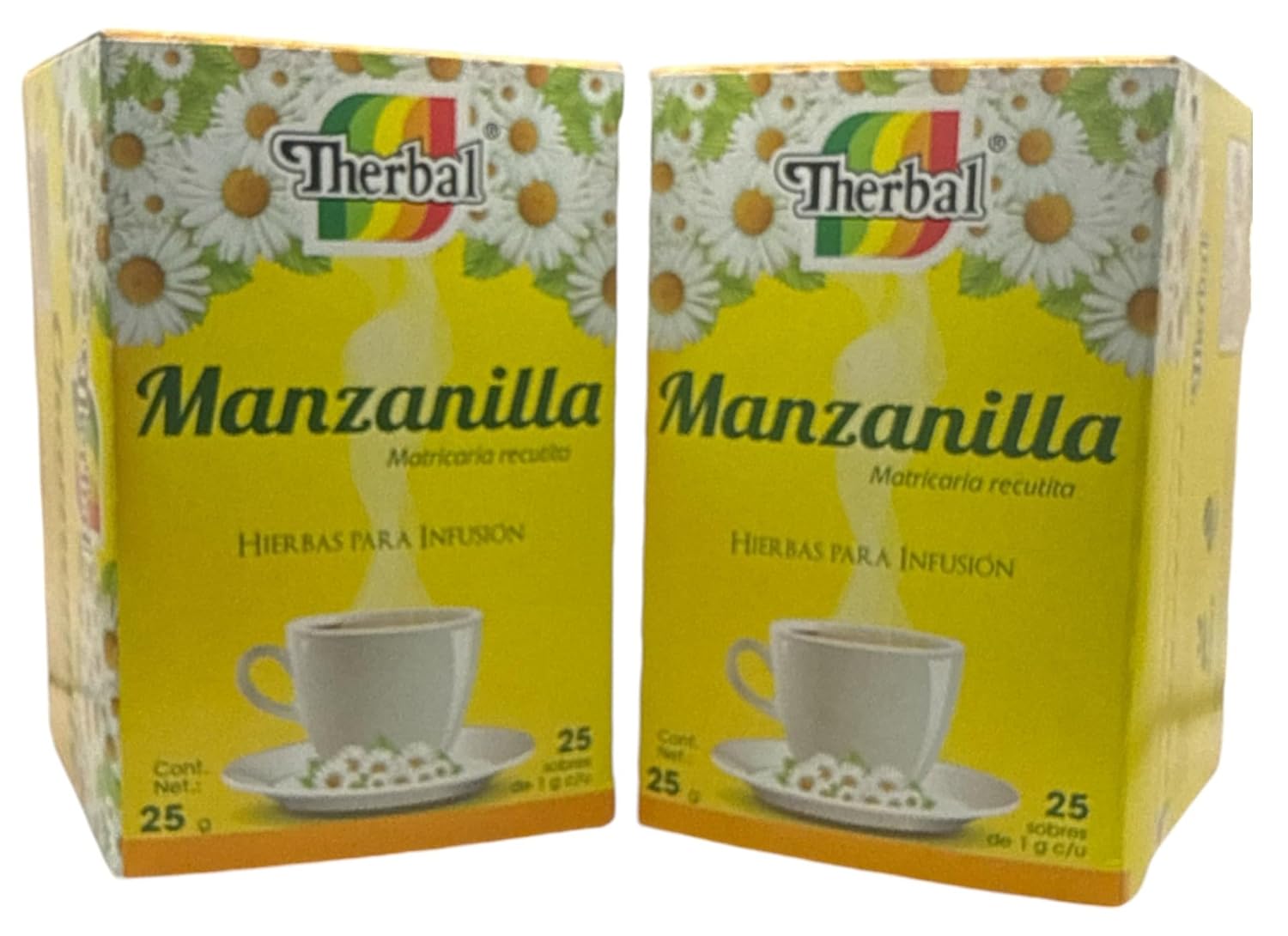 Manzanilla Té (Chamomile Tea) - 25 Bags, 100% Natural Herbal Infusion (2 Pack) - Premium Therbal Brand - Image 3