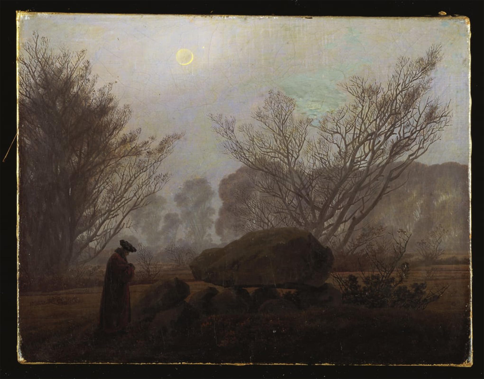 Tableaux Graffiti Art Mural Caspar David Friedrich impression moderne 60x90cm - 5