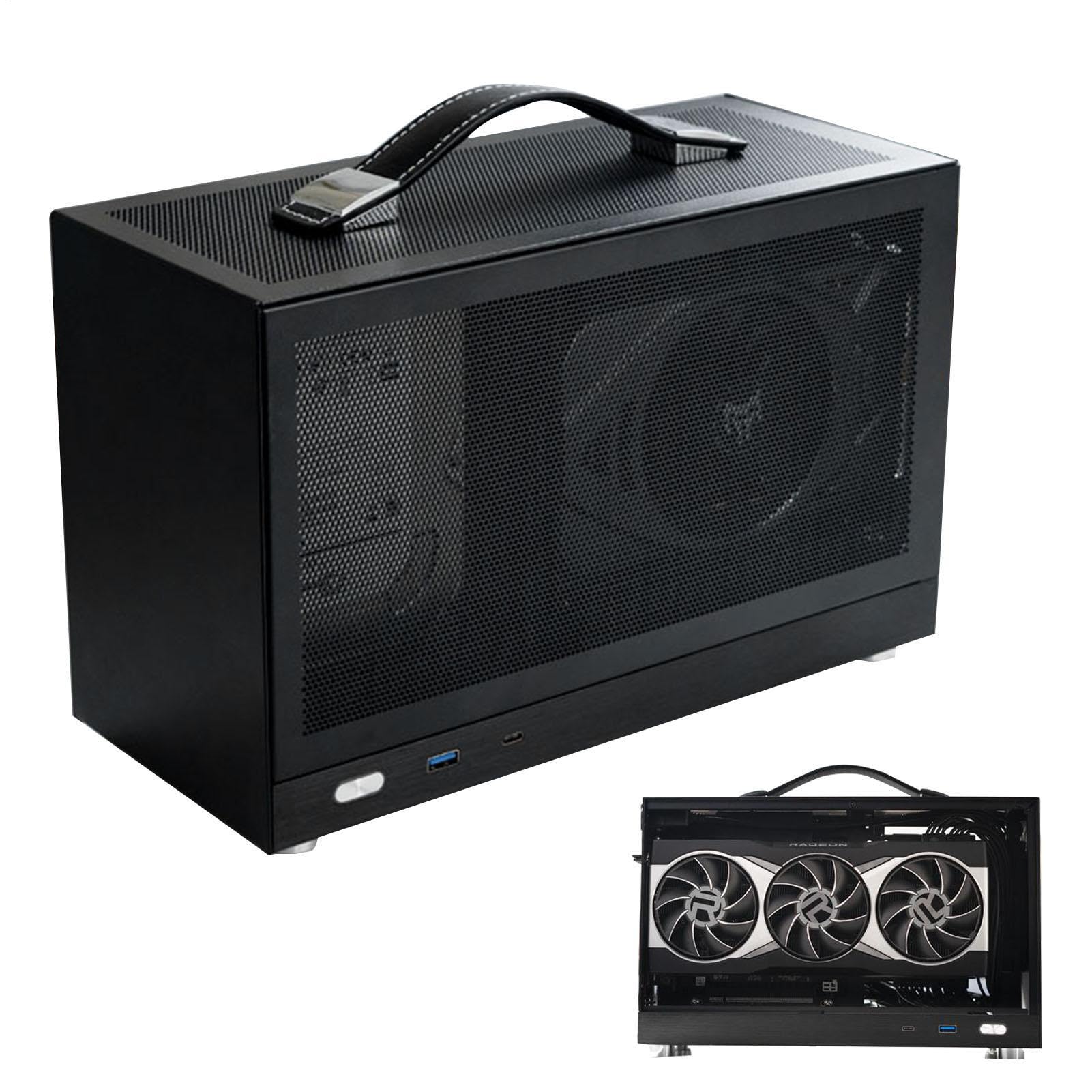 Mini Case Di Computer ITX-Chassis Desktop Ultra-compatto, Custodia Per PC Portatile A Forma Di Forma Piccola, Alloggiamento Del Computer Leggero | Build Di Giochi E Home Office, Studente E Singoli Use