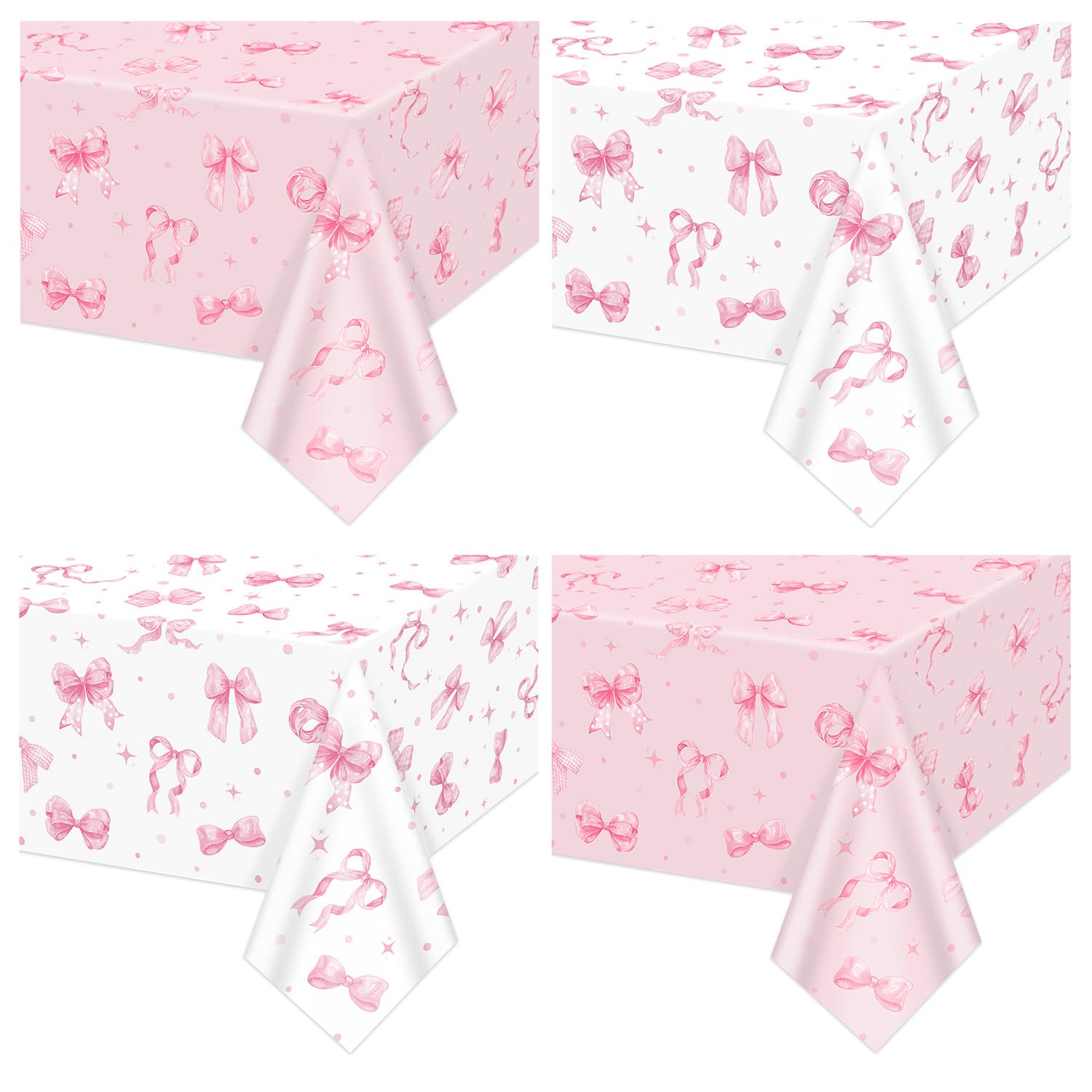 12 Decorazioni Tavolo A Nido D'Ape Con Fiocchi Rosa Per Feste Coquette – Ornamenti Per Compleanni, Baby Shower E Addio Al Celibato