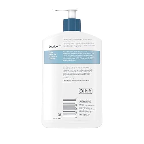 Miniatura 4 de Lubriderm Daily Moisture Loción hidratante para el cuerpo y las manos con vitamina B5, no grasa, 16 onzas líquidas (paquete de 3)